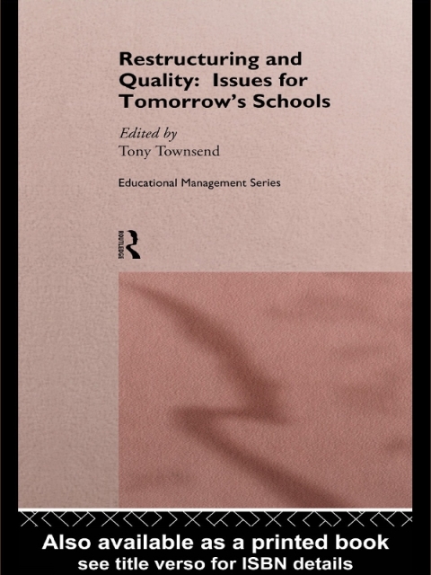 Cover image for book Restructuring and Quality: Issues for Tomorrow's Schools
