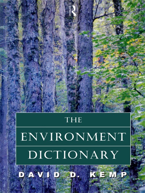 Cover image for book The Environment Dictionary