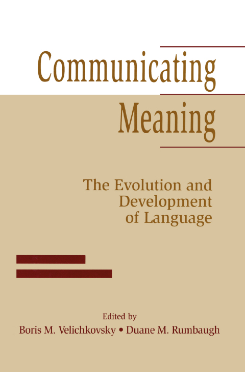 Cover image for book Communicating Meaning
