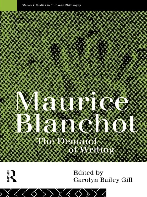 Cover image for book Maurice Blanchot
