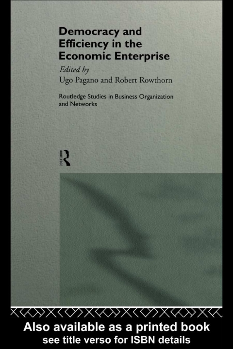 Democracy and Efficiency in the Economic Enterprise 