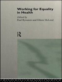 Cover image: Working for Equality in Health 1st edition 9780415124669