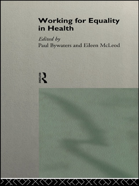 Cover image for book Working for Equality in Health