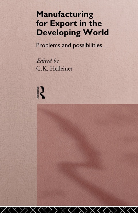 Cover image for book Manufacturing for Export in the Developing World