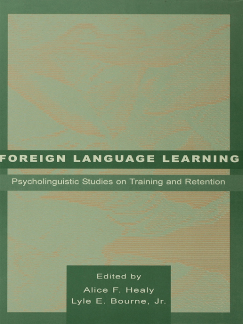 Cover image for book Foreign Language Learning