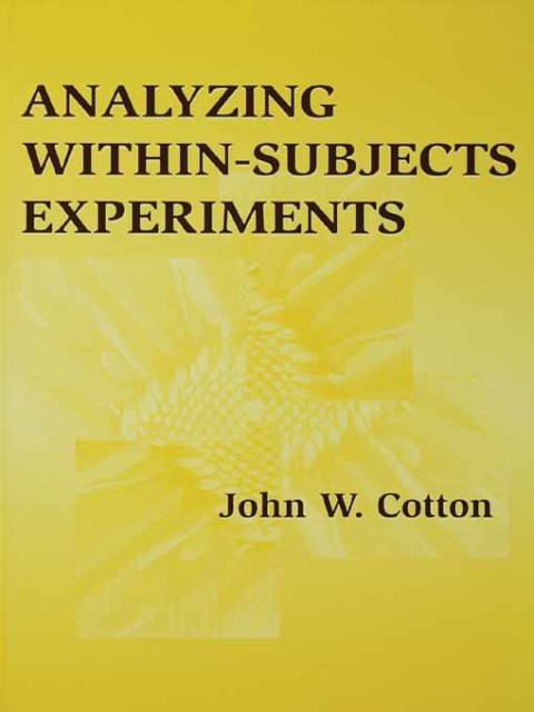 Cover image for book Analyzing Within-subjects Experiments