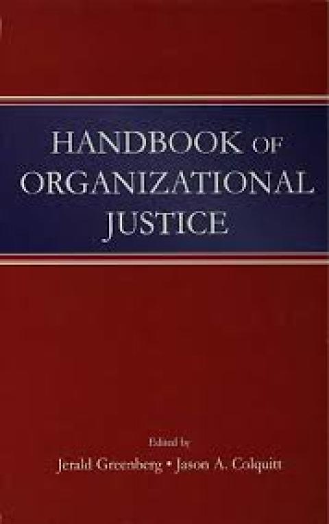 Cover image for book Handbook of Organizational Justice