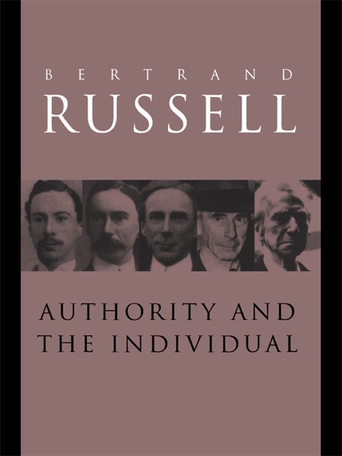 Cover image for book Authority and the Individual