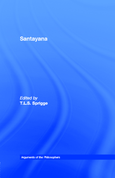 Cover image for book Santayana