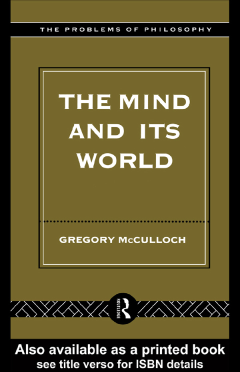 Cover image for book The Mind and its World