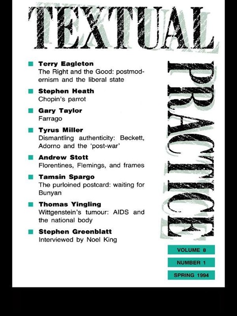 Cover image for book Textual Practice