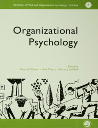 Cover image: A Handbook of Work and Organizational Psychology 1st edition 9780863775260