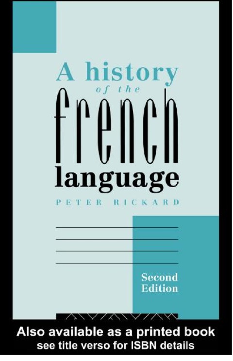 Cover image for book A History of the French Language