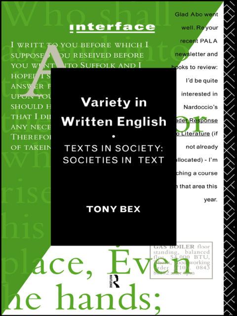 Cover image for book Variety in Written English