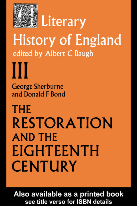 Cover image for book The Literary History of England