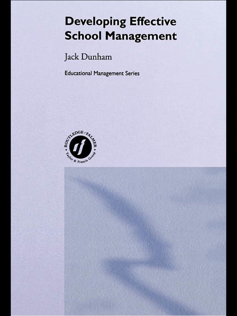 Cover image for book Developing Effective School Management