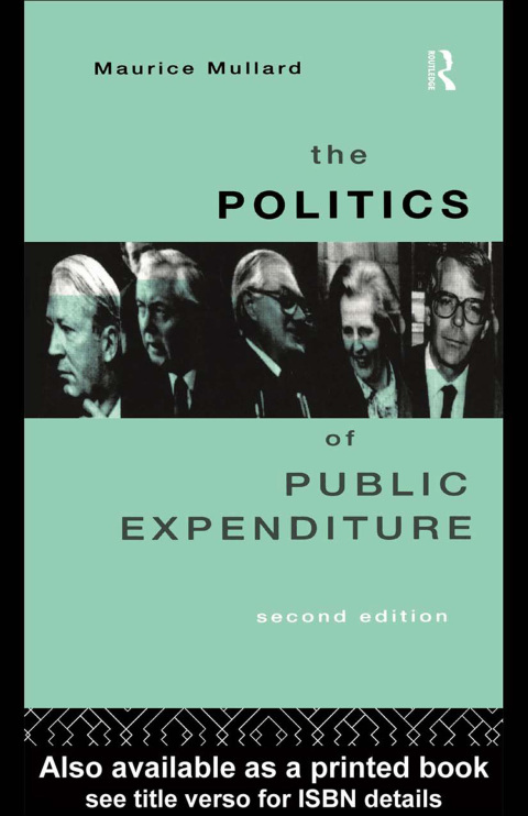 Cover image for book The Politics of Public Expenditure