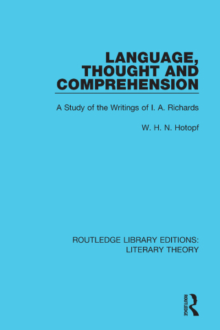 Language, Thought and Comprehension
