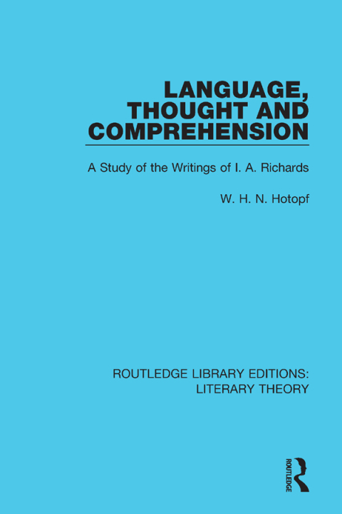 Cover image for book Language, Thought and Comprehension