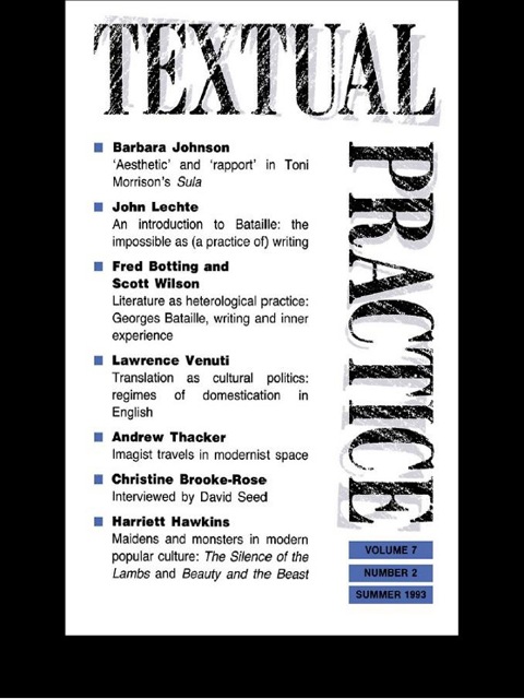 Cover image for book Textual Practice