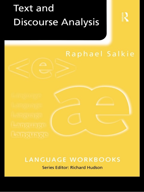 Cover image for book Text and Discourse Analysis