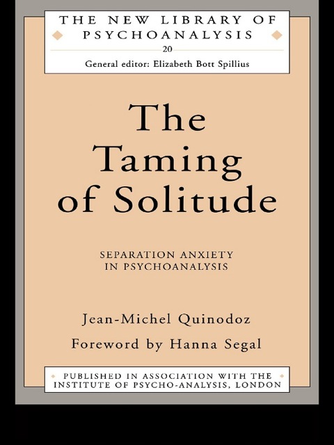 Cover image for book The Taming of Solitude