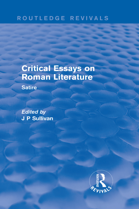Cover image for book Critical Essays on Roman Literature