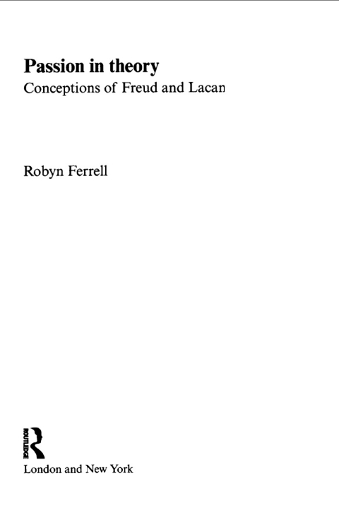 Cover image for book Passion in Theory