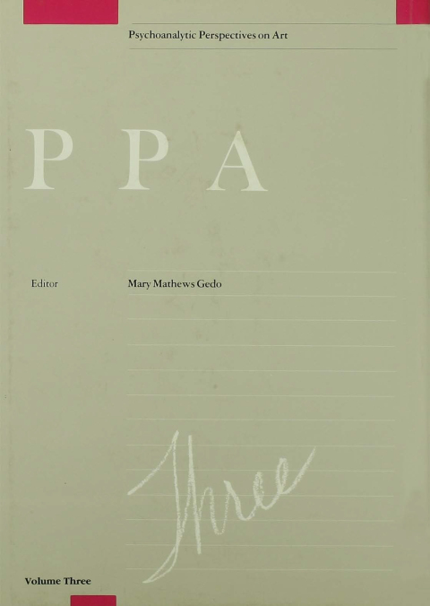 Cover image for book Psychoanalytic Perspectives on Art, V. 3