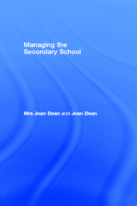 Cover image for book Managing the Secondary School