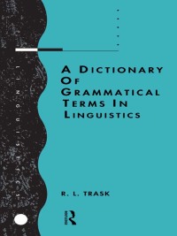 Titelbild: A Dictionary of Grammatical Terms in Linguistics 1st edition 9781138133327