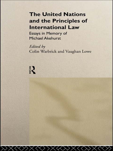 Cover image for book The United Nations and the Principles of International Law
