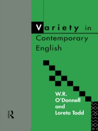 Cover image: Variety in Contemporary English 1st edition 9780415084376