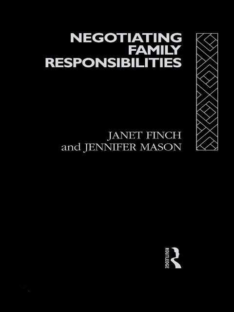 Cover image for book Negotiating Family Responsibilities