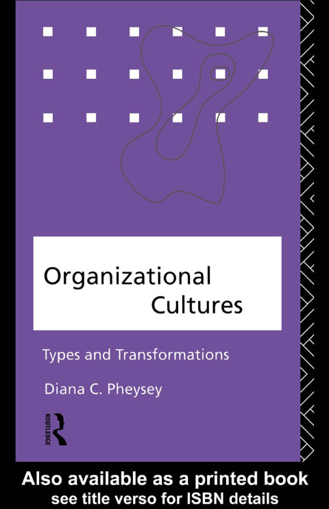 Cover image for book Organizational Cultures
