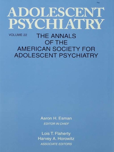Cover image for book Adolescent Psychiatry, V. 22