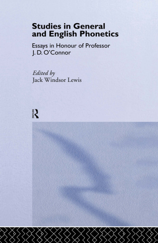 Studies in General and English Phonetics