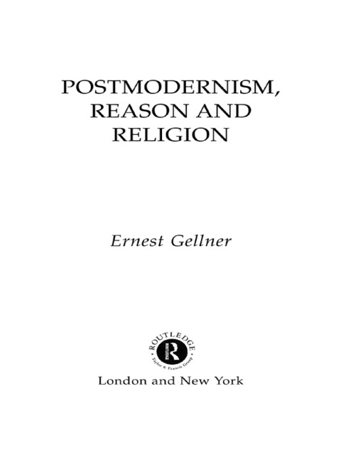 Cover image for book Postmodernism, Reason and Religion
