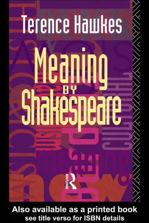 Cover image for book Meaning by Shakespeare