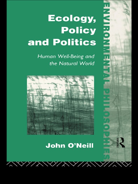 Cover image for book Ecology, Policy and Politics