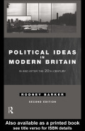 Political Ideas in Modern Britain - Rodney Barker