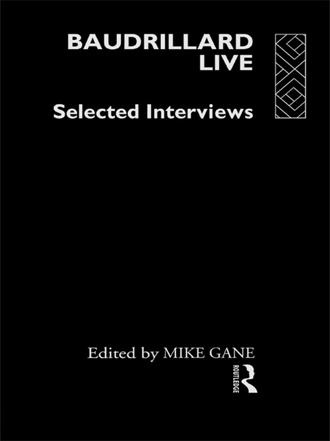 Cover image for book Baudrillard Live