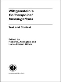 Cover image: Wittgenstein's Philosophical Investigations 1st edition 9780415070355