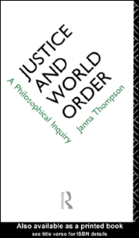 Cover image for book Justice and World Order