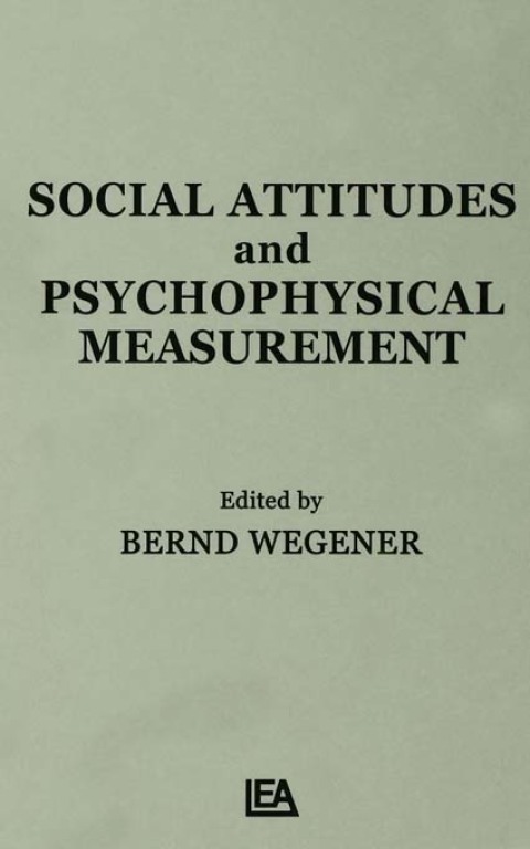 Cover image for book Social Attitudes and Psychophysical Measurement