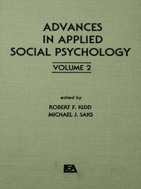 Cover image for book Advances in Applied Social Psychology