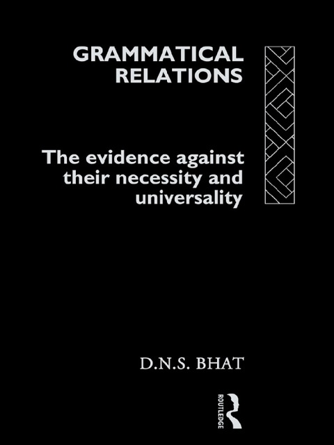 Cover image for book Grammatical Relations