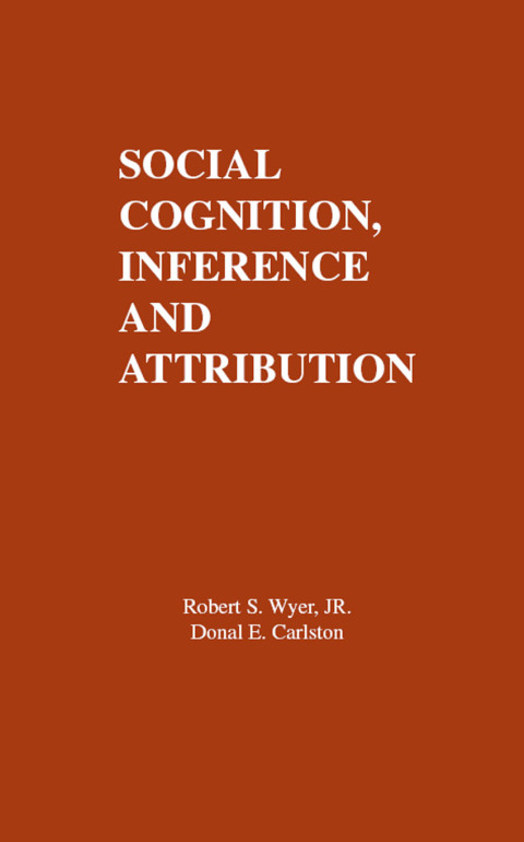 Cover image for book Social Cognition, Inference, and Attribution