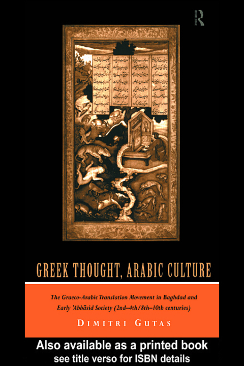 Cover image for book Greek Thought, Arabic Culture