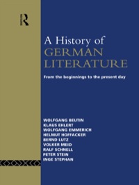 Cover image: A History of German Literature 1st edition 9780415755665